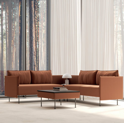 Moderner Couchtisch - Creva - Kusch & Co - Holz / Gestell aus Metall / Gestell aus Holz