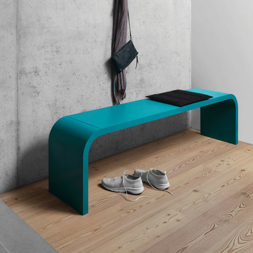 Moderne Bank für Umkleideraum - M 11 - Müller - Stahlblech / Laminat / Linoleum