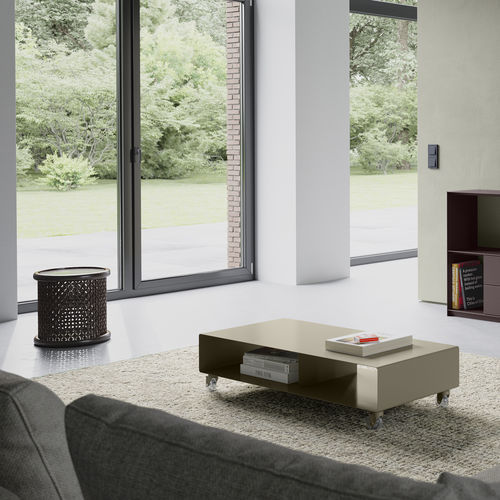 Sideboard / minimalistisches Design - R 200 - Müller - Chrom / mobil / mit Rollen