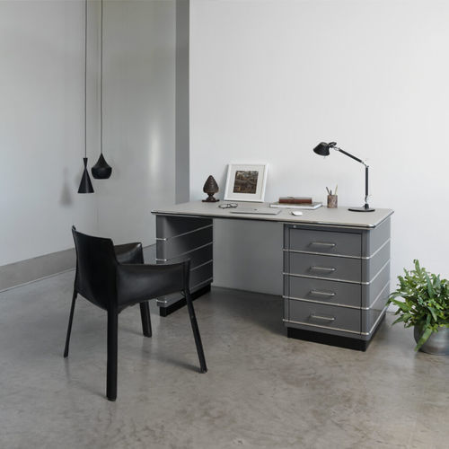 Bodenstehender Schreibtisch - TB 225 - Müller - modern / Linoleum / Laminat