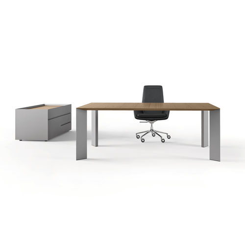 Management-Schreibtisch - PAPER - Renz - modern / Holzfurnier / Laminat