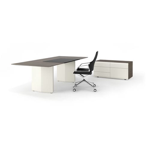 Management-Schreibtisch - PACE - Renz - modern / Holzfurnier / Laminat