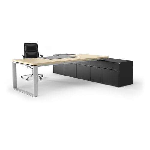Management-Schreibtisch - SONO - Renz - modern / Holzfurnier / Laminat