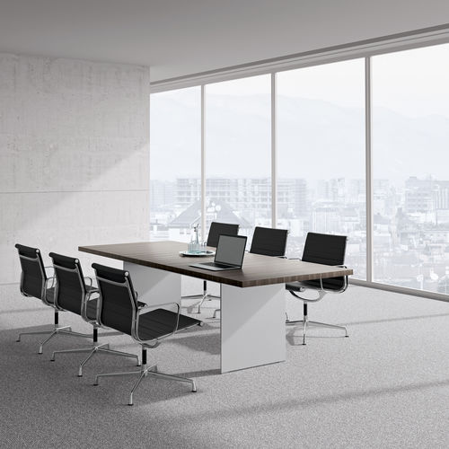 Moderner Besprechungstisch - SIZE - Renz - Holzfurnier / Laminat / Gestell aus Aluminium