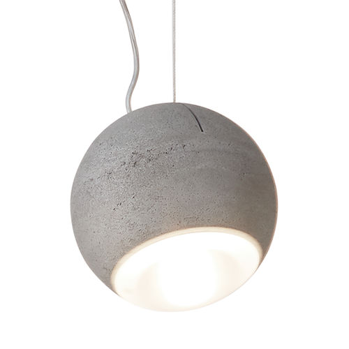 Hängelampe - TRABANT 1   TRABANT 2 - Tecnolumen - Metalldraht / Glas / Beton