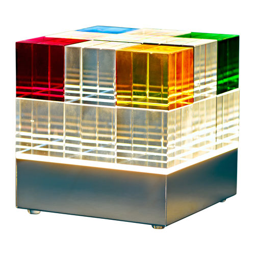 Tischlampe - CUBELIGHT | MSCL 1 + 2 - Tecnolumen - Stahl / Glas / Transition