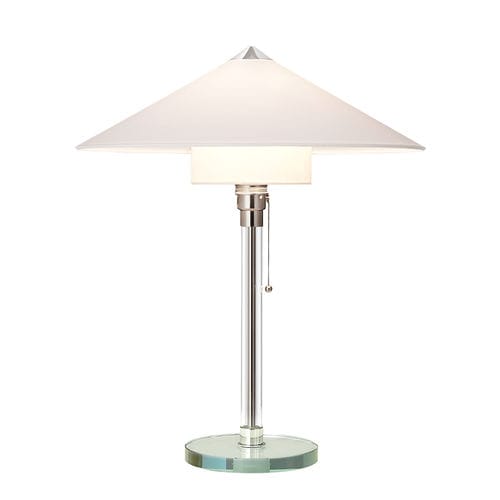 Tischlampe - WG 27 - Tecnolumen - Metall / Glas / Stoff