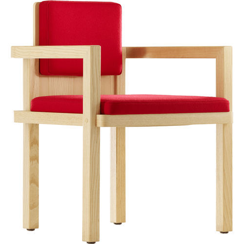 Bauhaus-Design-Sessel - D51 - Tecta - Stoff / Leder / Holz