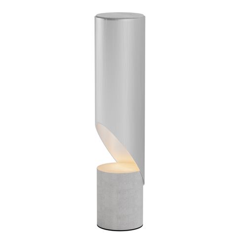 Tischlampe - L10 TWN - Tecta - Aluminium / Travertin / Marmor