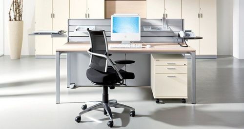Moderner Bürostuhl - POINT - Wiesner Hager - Netz / mit Rollen / für Gewerbegebrauch