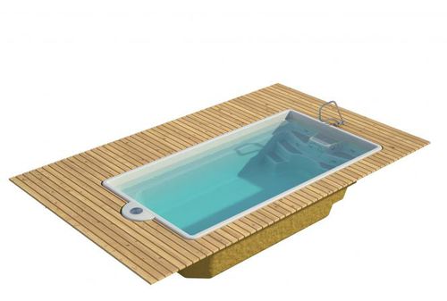 Einteiliges Schwimmbecken - KORO - luxe-pools - für Außenbereich / erdverlegt / Polyester