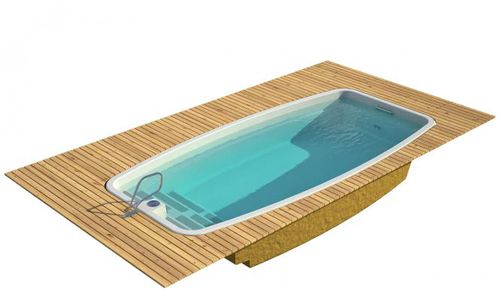 Einteiliges Schwimmbecken - NAKURU - luxe-pools - für Außenbereich / erdverlegt / Polyester