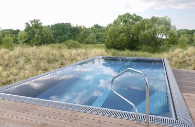 Schwimmbecken / kit komplett - MARINE  - luxe-pools - Überlauf / für Außenbereich / teileingebaut