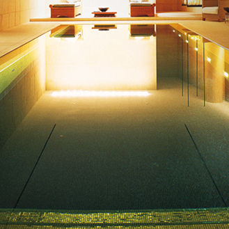 Glasmosaikfliese - AUREO 001/F - Trend - metallisiert / für den Innenraum / für Pool