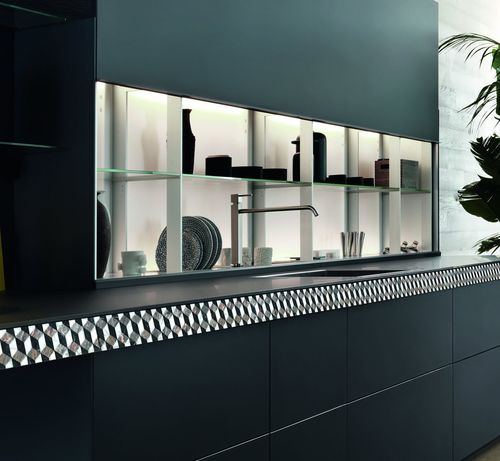 Modulregal - Air Logica System - VALCUCINE - modern / Glas / für Küchen
