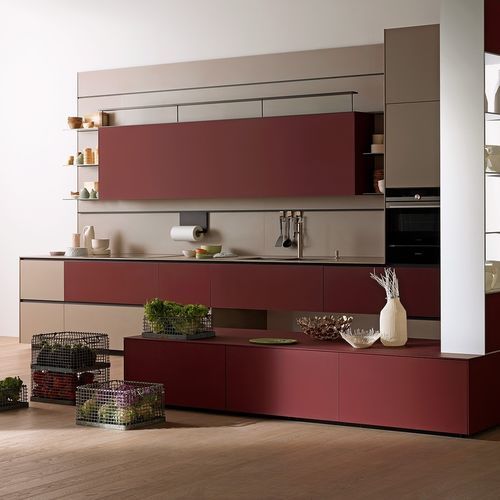 Moderne Küche - Riciclantica - VALCUCINE - Aluminium / Laminat / Kochinsel