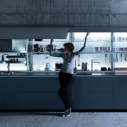 Modulregal - New Logica  - VALCUCINE - modern / Glas / für Küchen