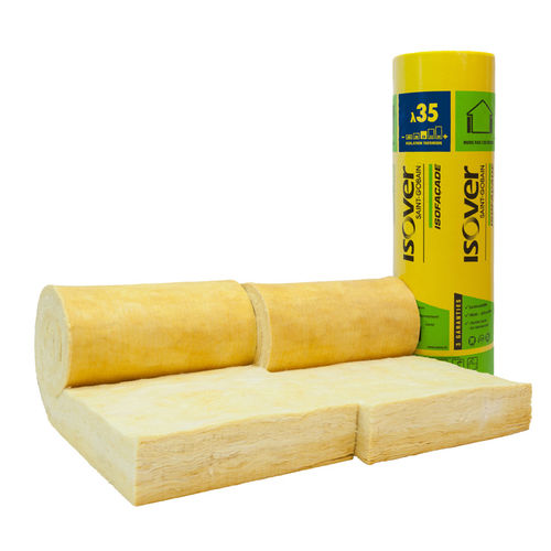 Thermo-akustische Isolierung - Isofaçade 35R - ISOVER SAINT-GOBAIN - Glaswolle / Rollen / Außen