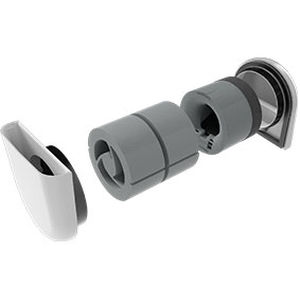 Wandmontierte Lüftungsplatte - X-WELL® ALD12 - KERMI - Kunststoff / quadratisch