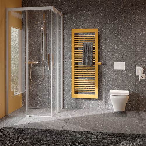 Heißwasser-Badheizkörper - CREDO® PLUS - KERMI - elektrisch / modern / Metall