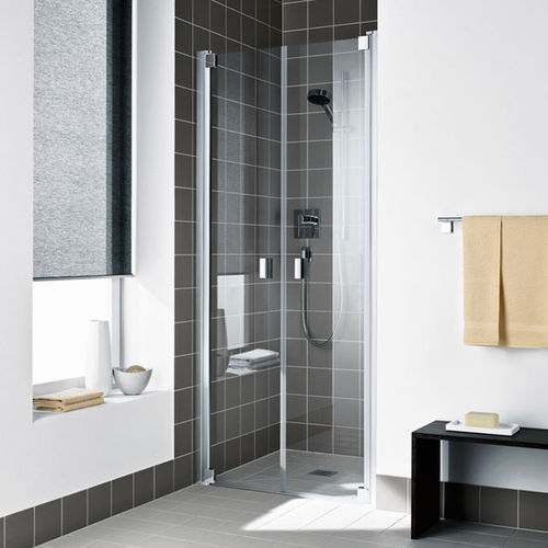 Einflügelige Duschwand - RAYA® - KERMI - rechteckig / halbrund / für Eckeinbau