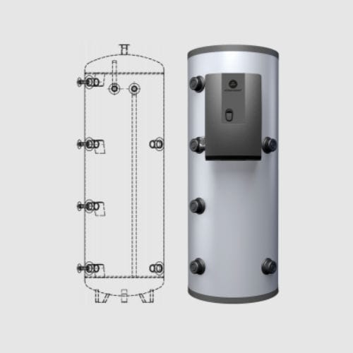 Pellet-Heißwasserspeicher - FRESH - Sonnenkraft Gmbh - freistehend / vertikal / Wohnbereich