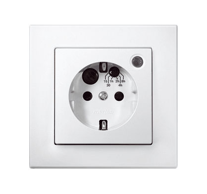 Wandmontierte Steckdose - M-SMART - Merten GmbH - modern / weiß