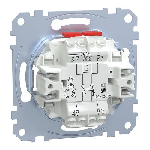 Wippschalter - MEG3112-0000 - Merten GmbH - elektromechanisch / Einbau / Metall