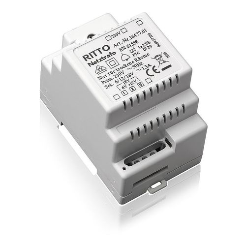 AC/AC-Stromversorgung - 1647701 - Merten GmbH - für DIN-Schiene / mit mehreren Ausgängen / für Videoüberwachungskameras