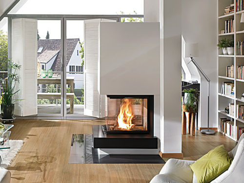 Holzkamin - 1/168.0 - Hark GmbH & Co. KG - Einbau / mit 3 Sichtseiten / geschlossene Feuerstelle
