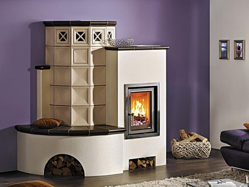Holz-Kaminofen - 5/59.1 - Hark GmbH & Co. KG - traditionell / Keramik / Steingut