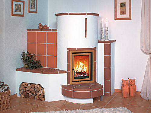 Holz-Kaminofen - 5/91.1 - Hark GmbH & Co. KG - Ecken / traditionell / Keramik