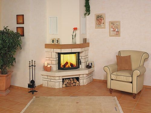 Holzkamin - RUSTICO 13 N - Hark GmbH & Co. KG - Einbau / Ecken / geschlossene Feuerstelle