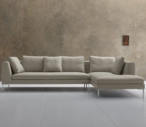 Ecksofa - LUNA - Alberta - modern / Stoff / Leder