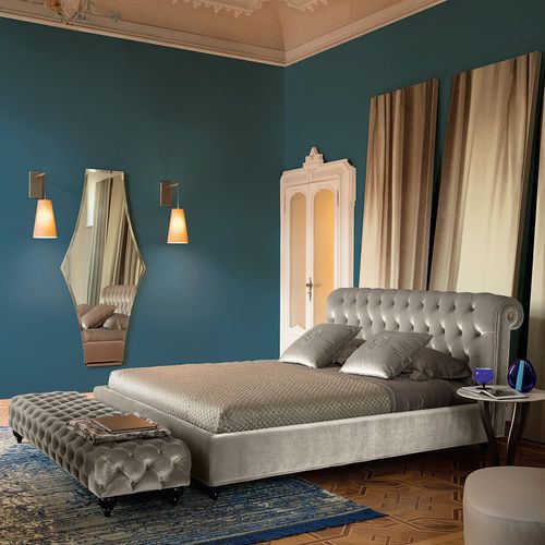 Doppelbett - ALFRED - Alberta - Chesterfield / Polster / Kopfteil