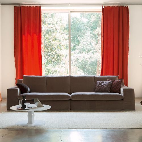 Modulsofa - THEO  - Alberta - modern / Stoff / Leder
