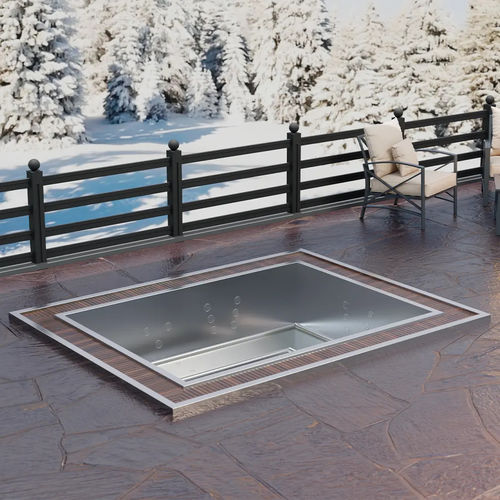 Einbau-Whirlpool - InnoVibe 6 - Aquavia Spa - rechteckig / Sechssitzer / Edelstahl