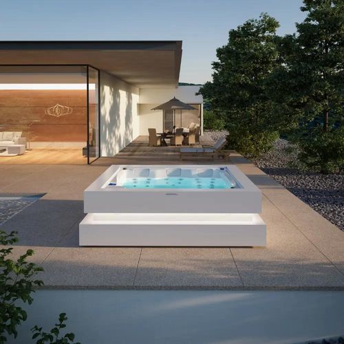 Whirlpool zum Aufstellen - SERENITY - Aquavia Spa - quadratisch / 3 Plätze / Viersitzer