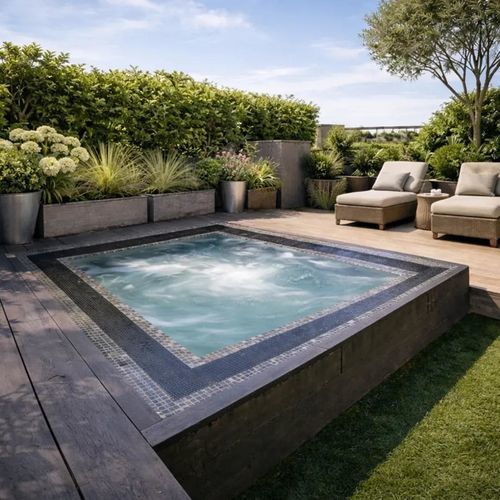 Einbau-Whirlpool - TILED 300 - Aquavia Spa - Einbau / quadratisch / 8 Plätze