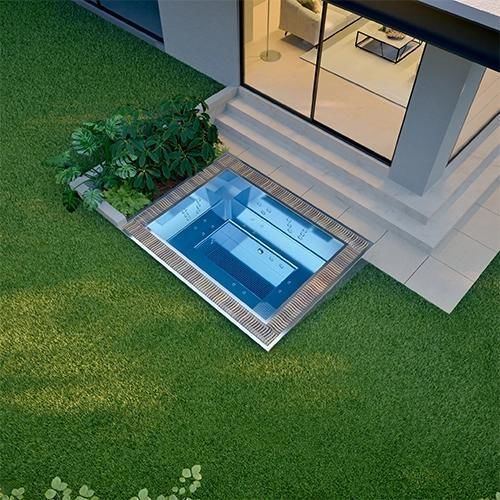 Einbau-Whirlpool - INNOVIBE 6 - Aquavia Spa - rechteckig / Sechssitzer / Viersitzer