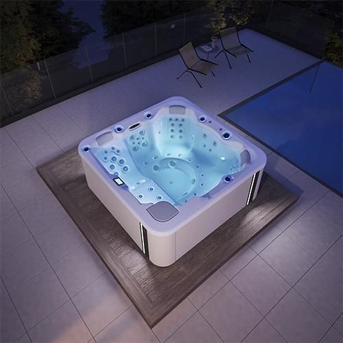Einbau-Whirlpool - SOFT - Aquavia Spa - zum Aufstellen / quadratisch / Sechssitzer