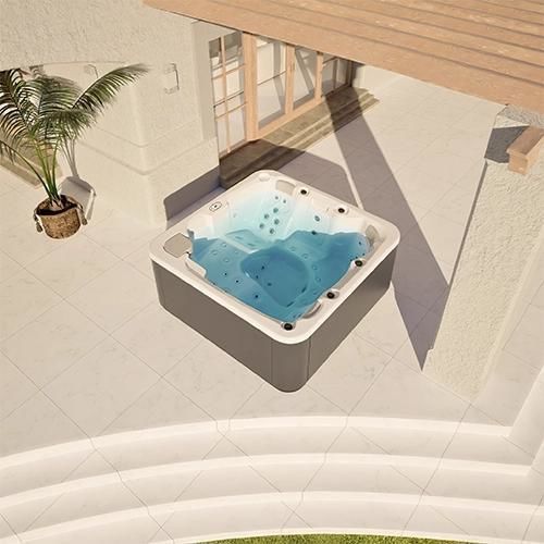 Einbau-Whirlpool - FEEL - Aquavia Spa - zum Aufstellen / quadratisch / Viersitzer