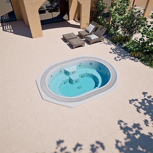Einbau-Whirlpool - HYDRA  - Aquavia Spa - achteckig / 7 Plätze / 8 Plätze