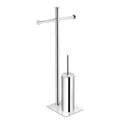 Toilettenbürste / verchromter Messing - 361904_ _ _ - Pomd'or - bodenstehend