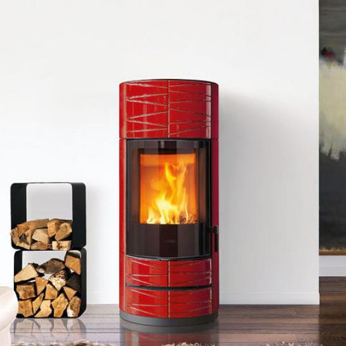 Holz-Kaminofen - ROUND-M - Piazzetta - 5 kW...10 kW / Multibrennstoff / freistehend