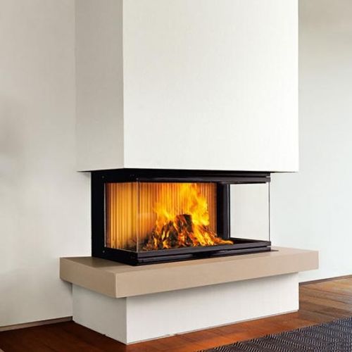 Moderne Kaminverkleidung - KENSINGTON - Piazzetta - Marmor / Steingut / mit 3 Sichtseiten