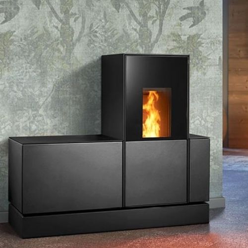 Pelletkaminofen - P240 - Piazzetta - 0 - 5 kW / 5 kW...10 kW / Multibrennstoff