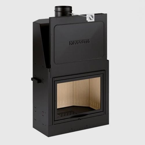 Geschlossene Feuerstelle / Holz - MA 260 SL - Piazzetta - mit 1 Sichtseite / Stahl / Gusseisen