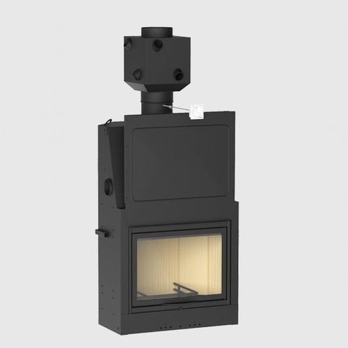 Geschlossene Feuerstelle / Holz - MA 260 SL PLUS - Piazzetta - mit 1 Sichtseite / Stahl / Gusseisen