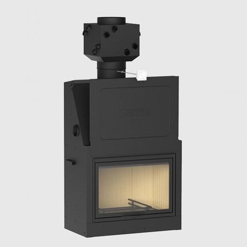 Geschlossene Feuerstelle / Holz - MA 261 SL PLUS - Piazzetta - mit 1 Sichtseite / Stahl / Gusseisen